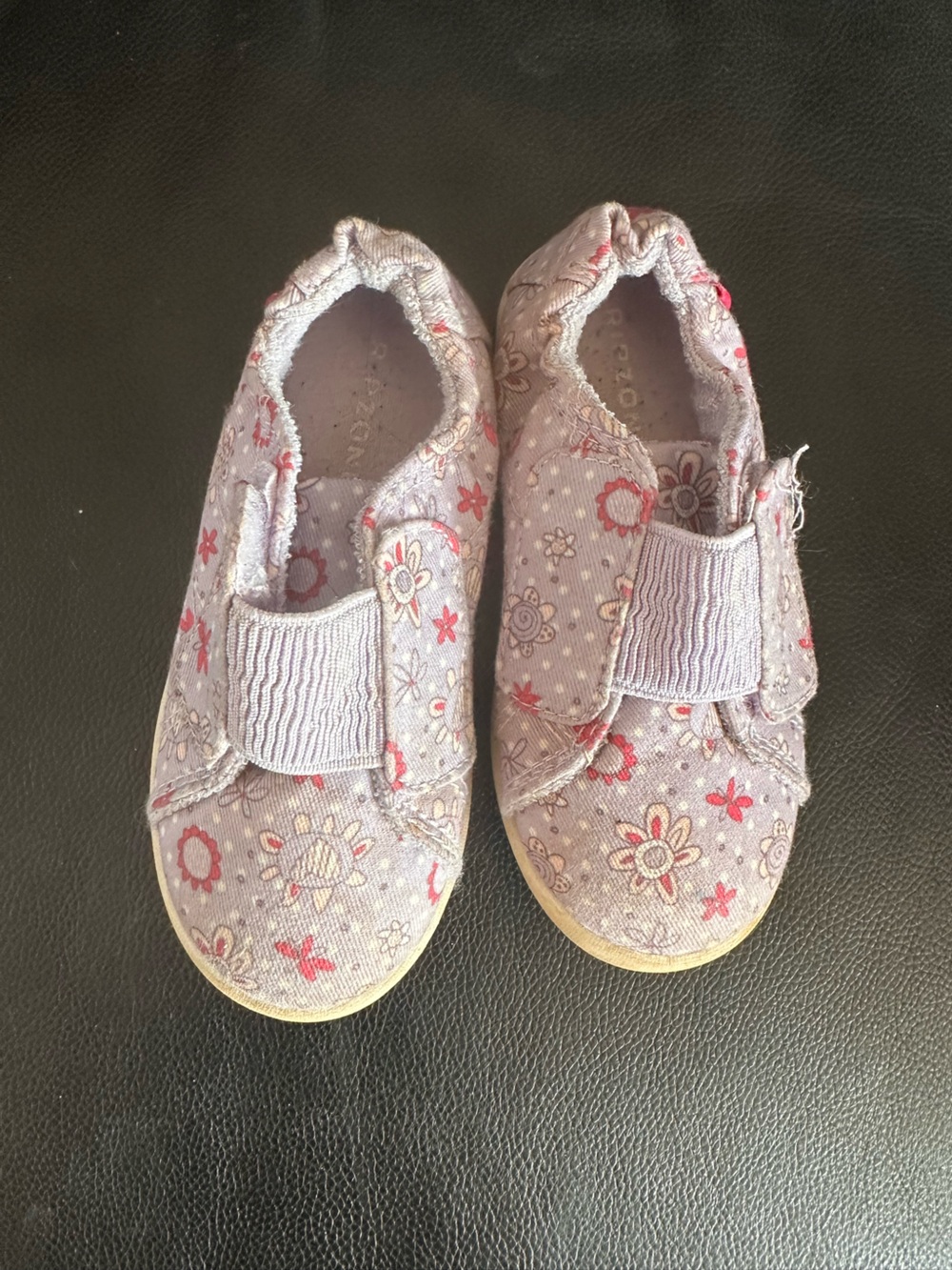 Girls Lavender  Ripzone Floral Velcro Slip-On Shoes
